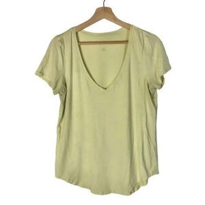 Lululemon Love Tee V Lemon Ice Short Sleeve Athletic Top 6